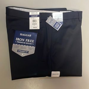 Haggar straight fit dress pants.